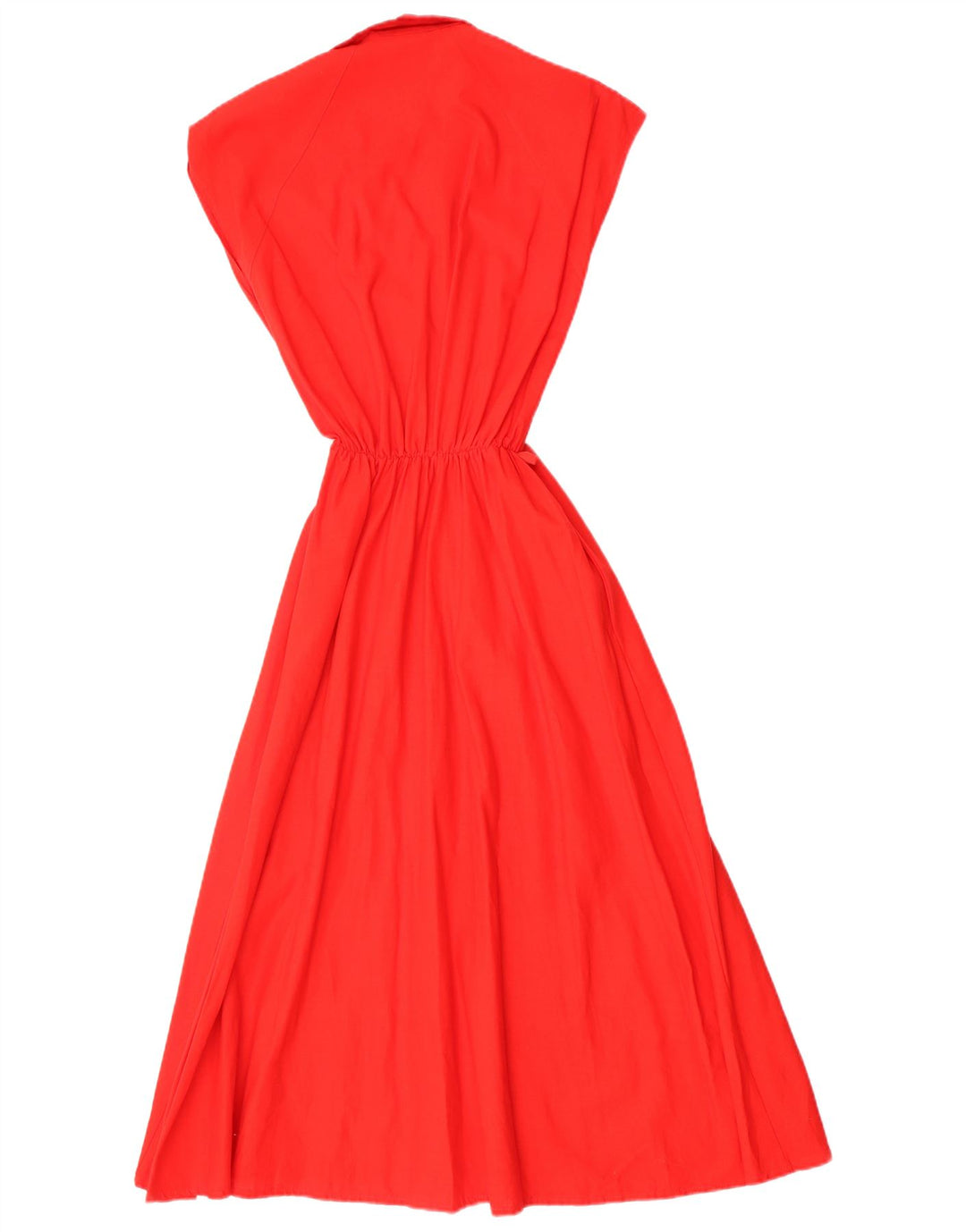 vintage Femme Maxi Robe UK 8 Petit Rouge