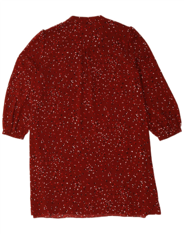 Hobbs Robe droite à manches longues pour femme UK 44 Grand rouge floral en polyester
