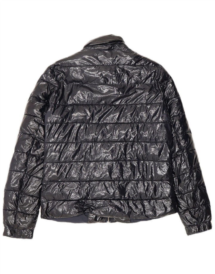 Tommy Hilfiger Veste matelassée pour femme UK 10 Small Bleu marine Polyamide