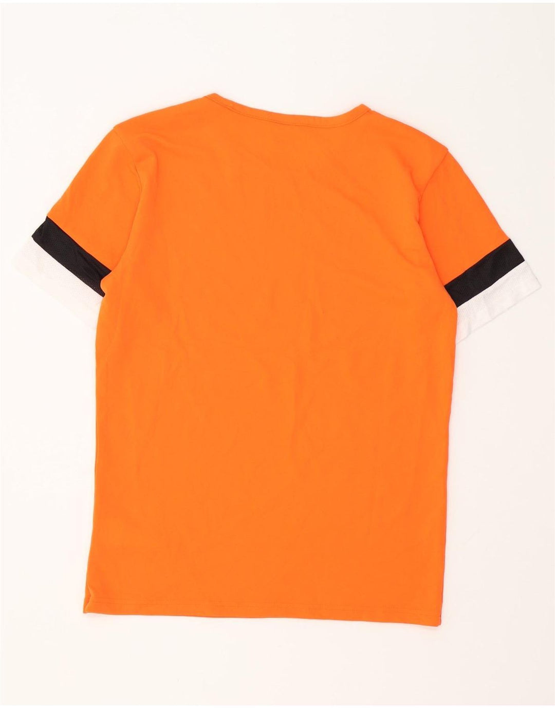 PUMA T-shirt pour homme en polyester color block orange moyen