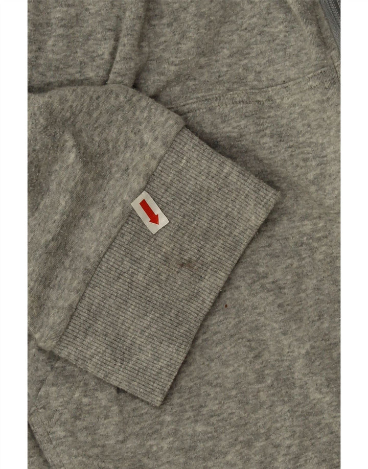 Calvin Klein Pull à capuche zippé pour homme en coton gris moyen