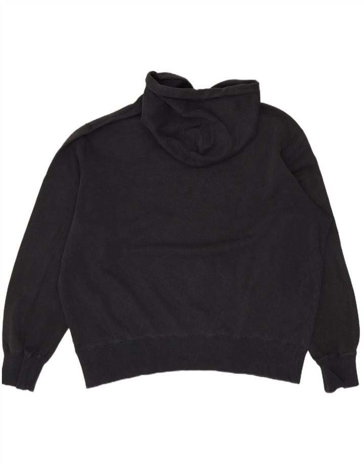 NIKE Pull à capuche surdimensionné graphique pour femme UK 18 XL Coton noir