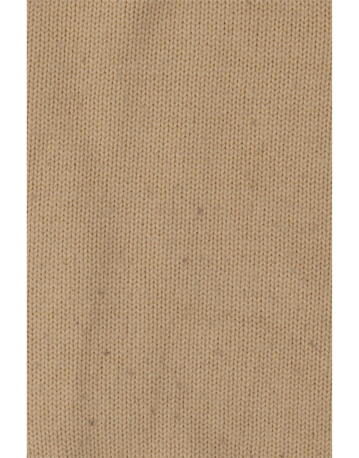 GUESS Pull col zippé pour homme XL Beige