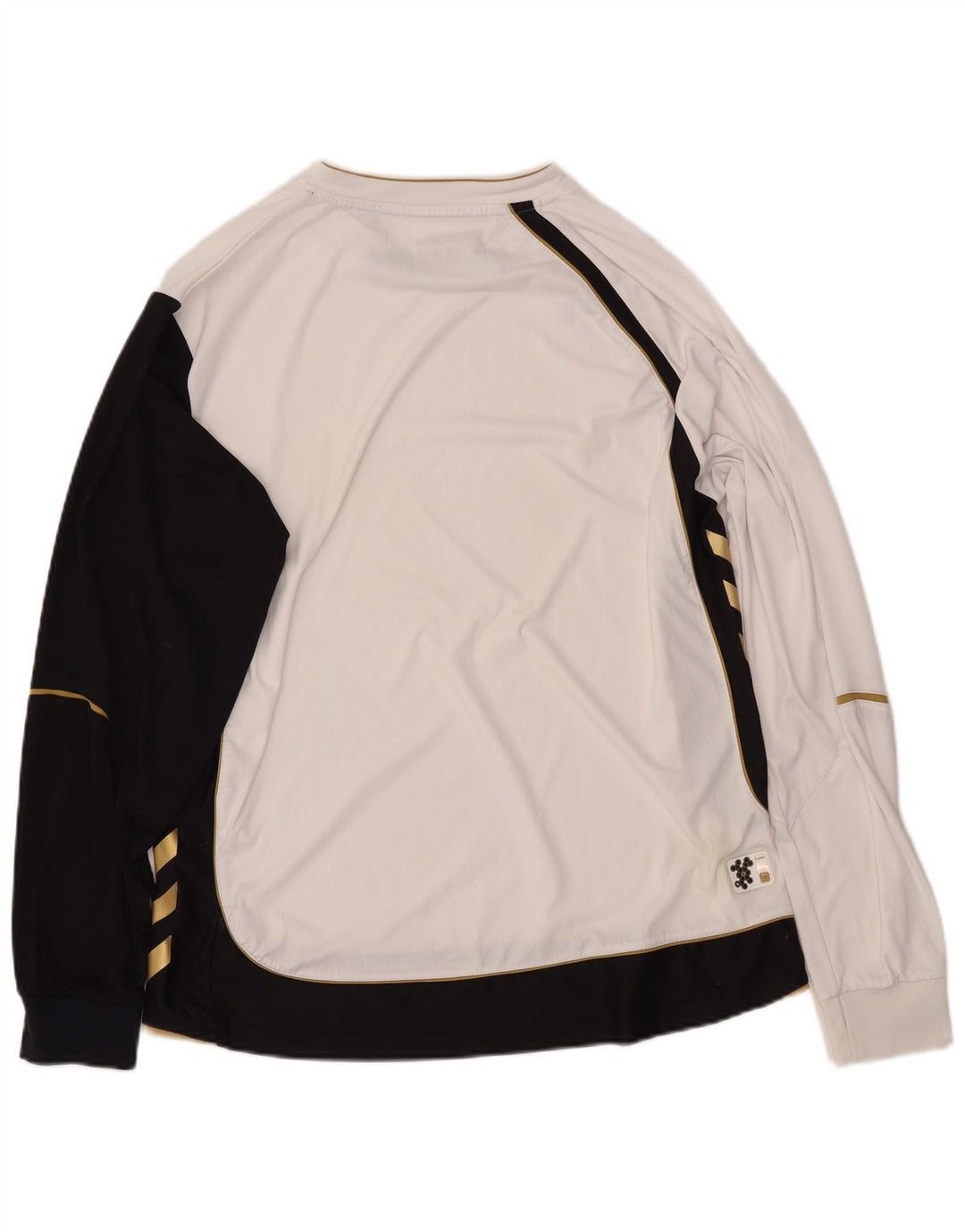 HUMMEL Haut à manches longues XL Homme Blanc Colourblock