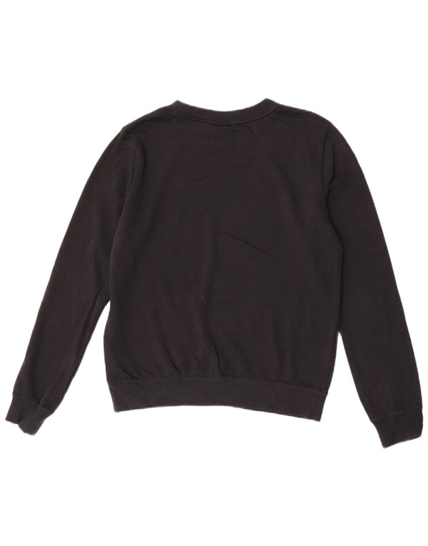 Nike Sweat-shirt surdimensionné graphique pour femme UK 6 XS en coton noir
