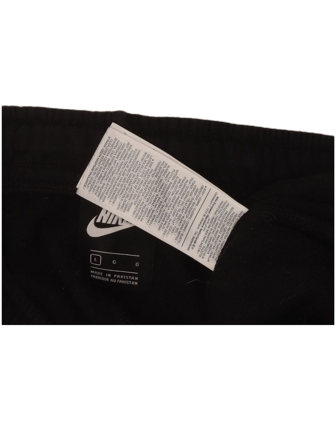 NIKE Pantalon de survêtement graphique pour hommes Joggers grand coton noir