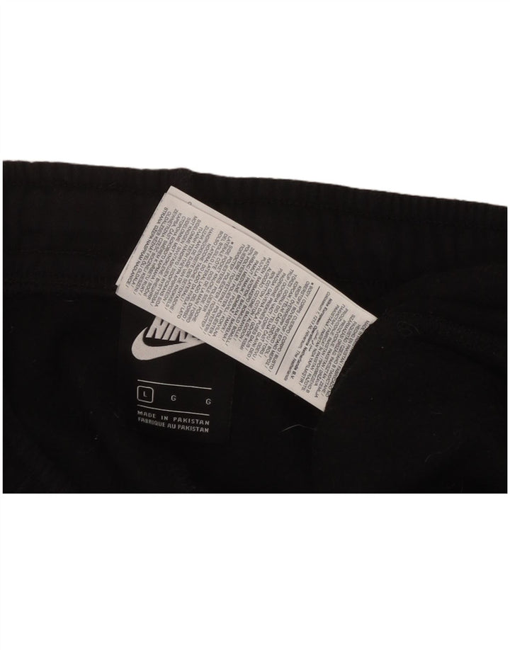 NIKE Pantalon de survêtement graphique pour hommes Joggers grand coton noir