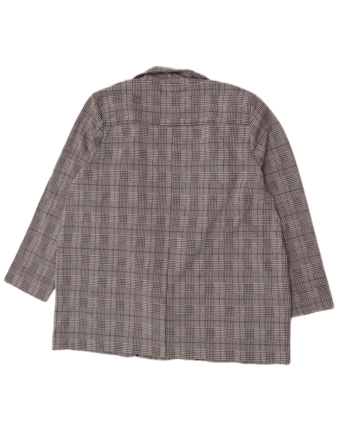 Marks & Spencer Veste blazer ouverte autographe pour femme UK 20 2XL Gris à carreaux