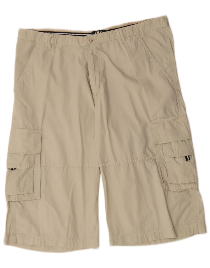 FILA Short cargo homme W36 grand coton beige