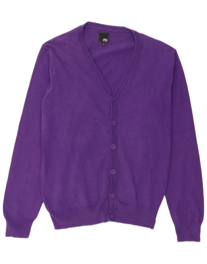 JACK & JONES Pull Cardigan Homme Violet XL