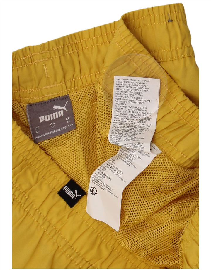 PUMA Short de Bain Graphic Homme XL Jaune Polyester