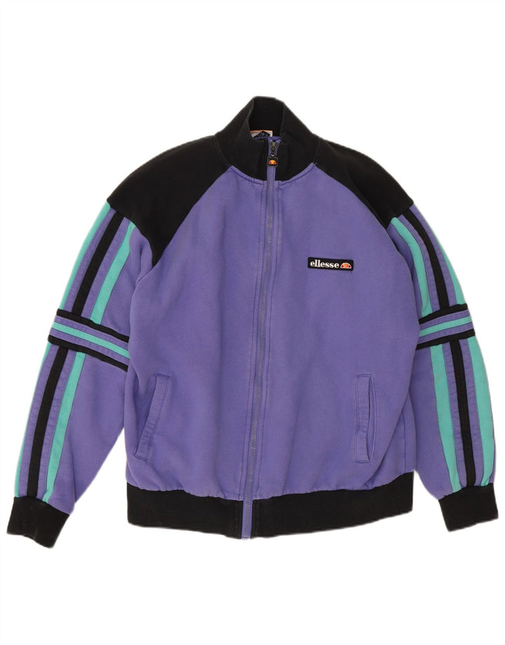 Ellesse Veste de survêtement pour femme UK 12 Violet moyen Colourblock