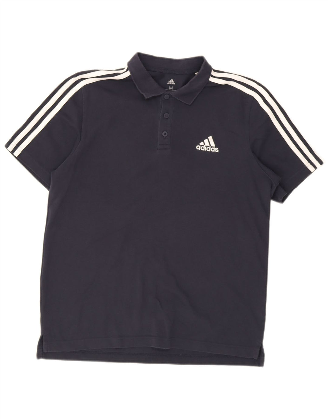 Adidas Polo Homme Bleu Marine Moyen Coton