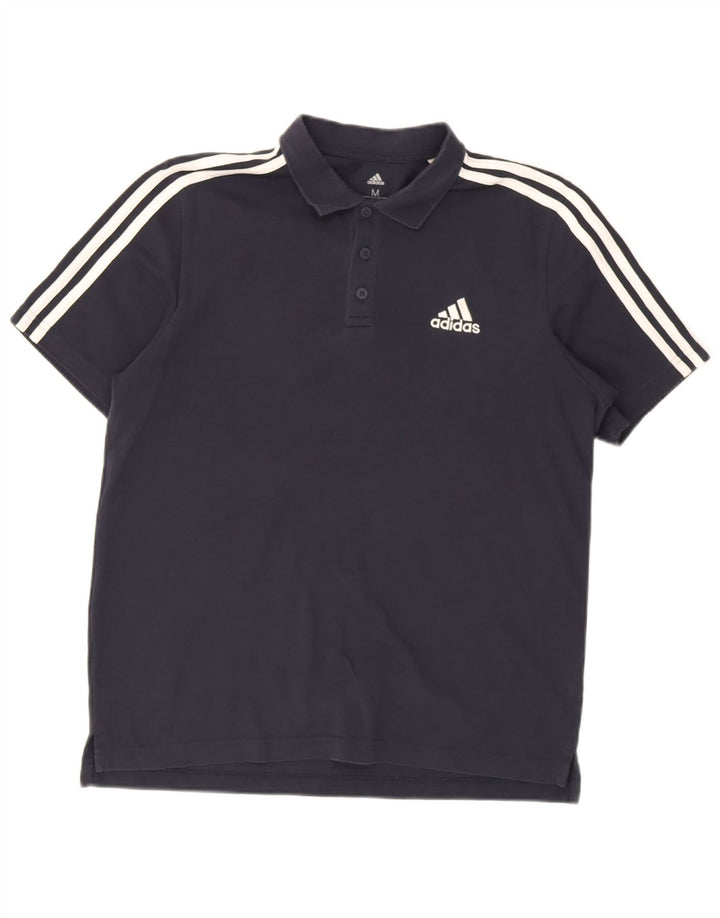 Adidas Polo Homme Bleu Marine Moyen Coton