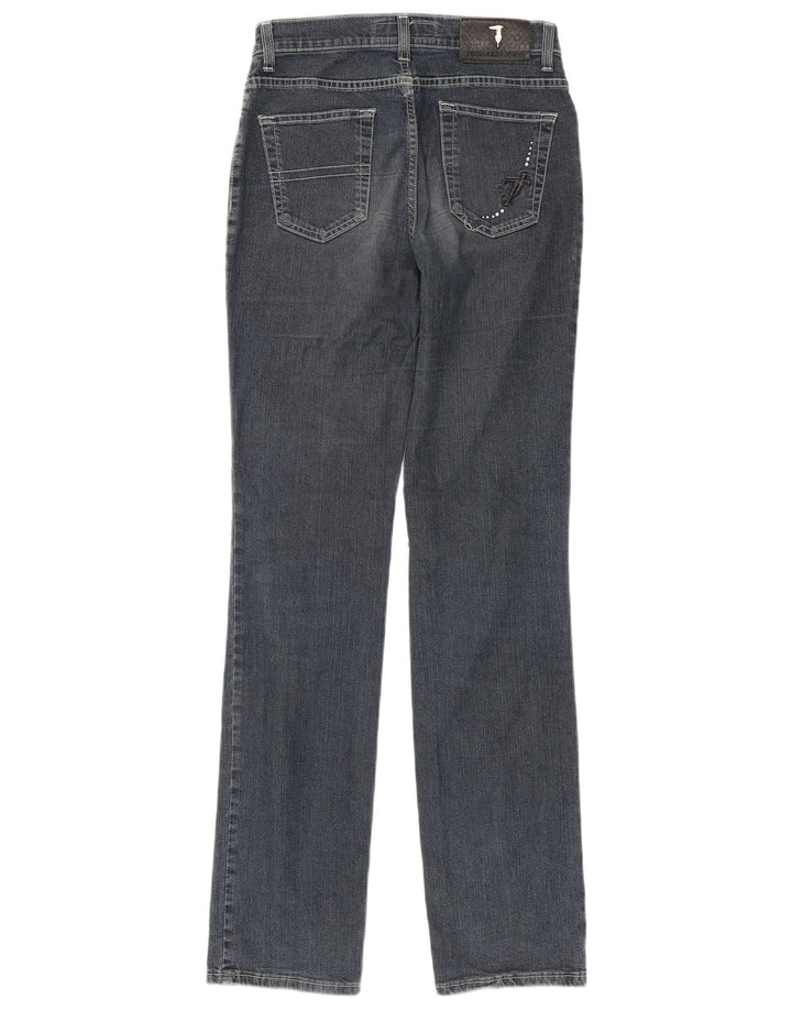 Trussardi Femme Jean Droit W26 L33 Bleu Marine Coton