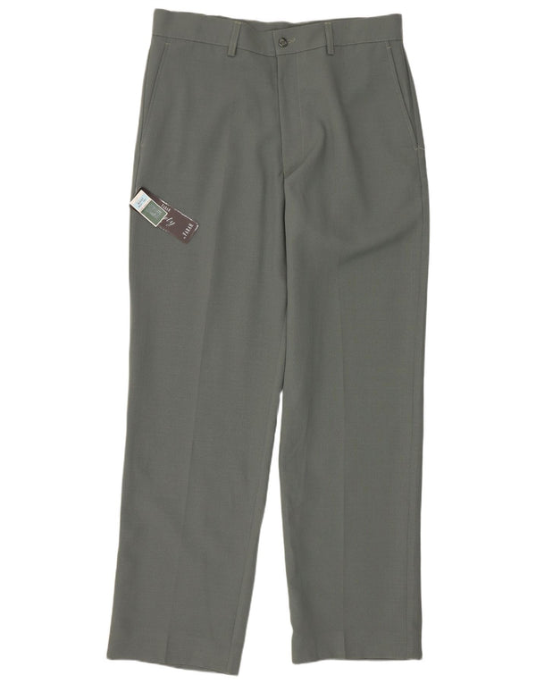 Farah Pantalon décontracté droit femme W34 L31 Vert Polyester