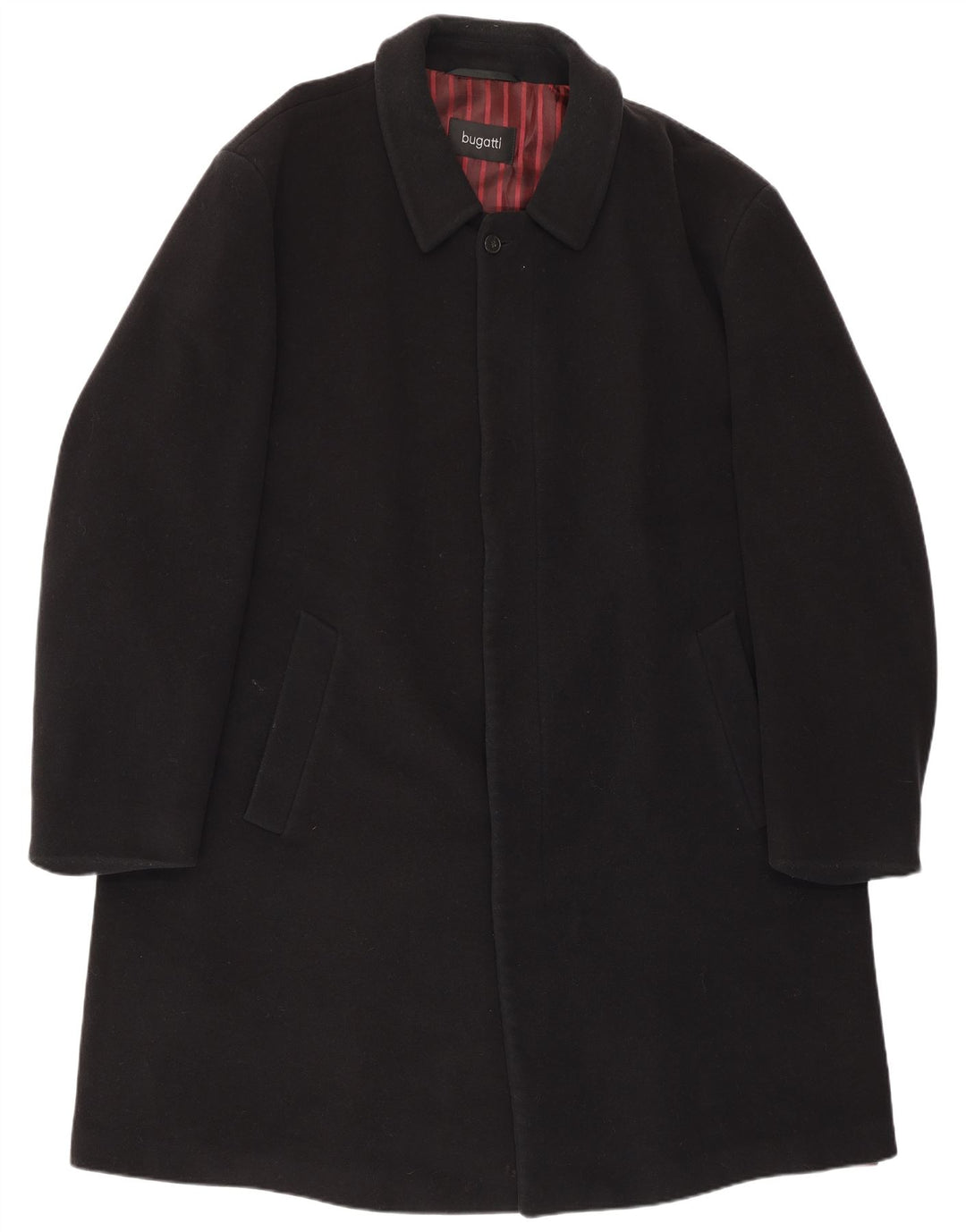 Bugatti Manteau Homme IT 48 4XL Laine Noir