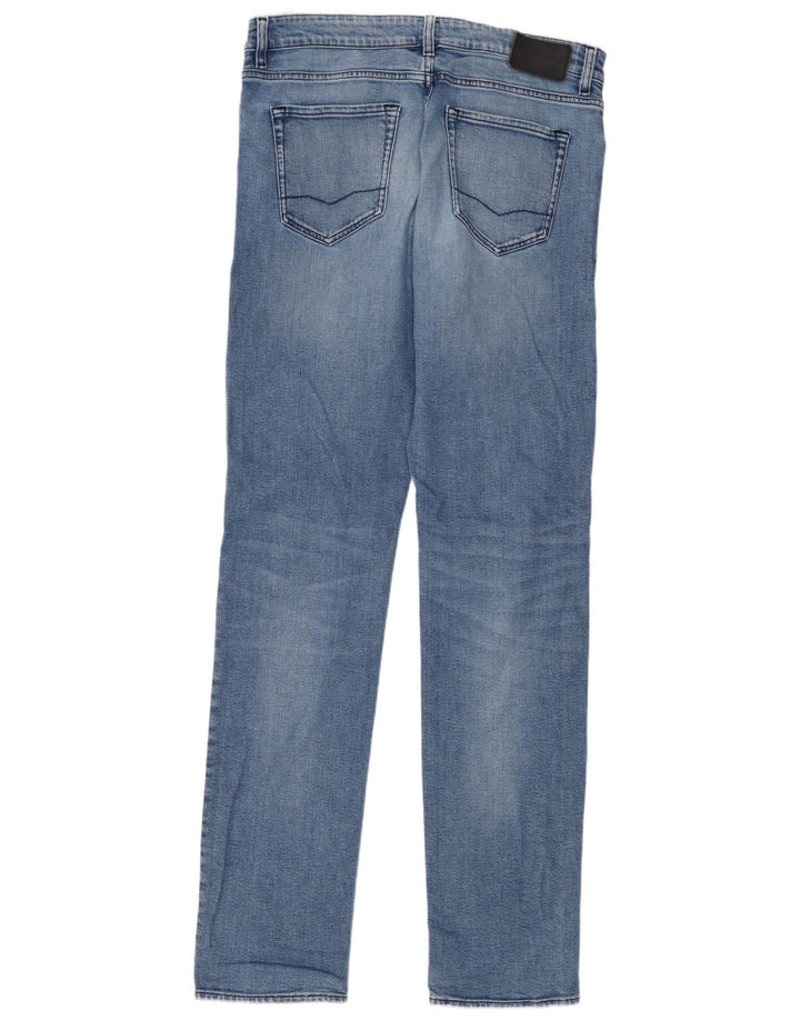 Hugo Boss Jean Slim W34 L36 Bleu Coton Homme