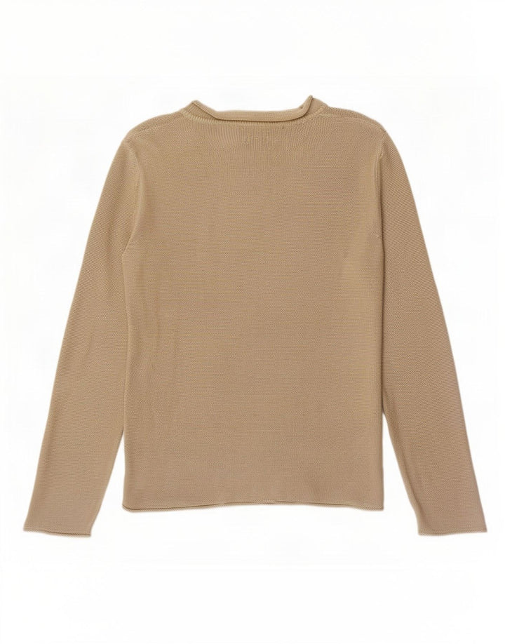 Armani Jeans Pull à col rond pour homme Petit coton beige