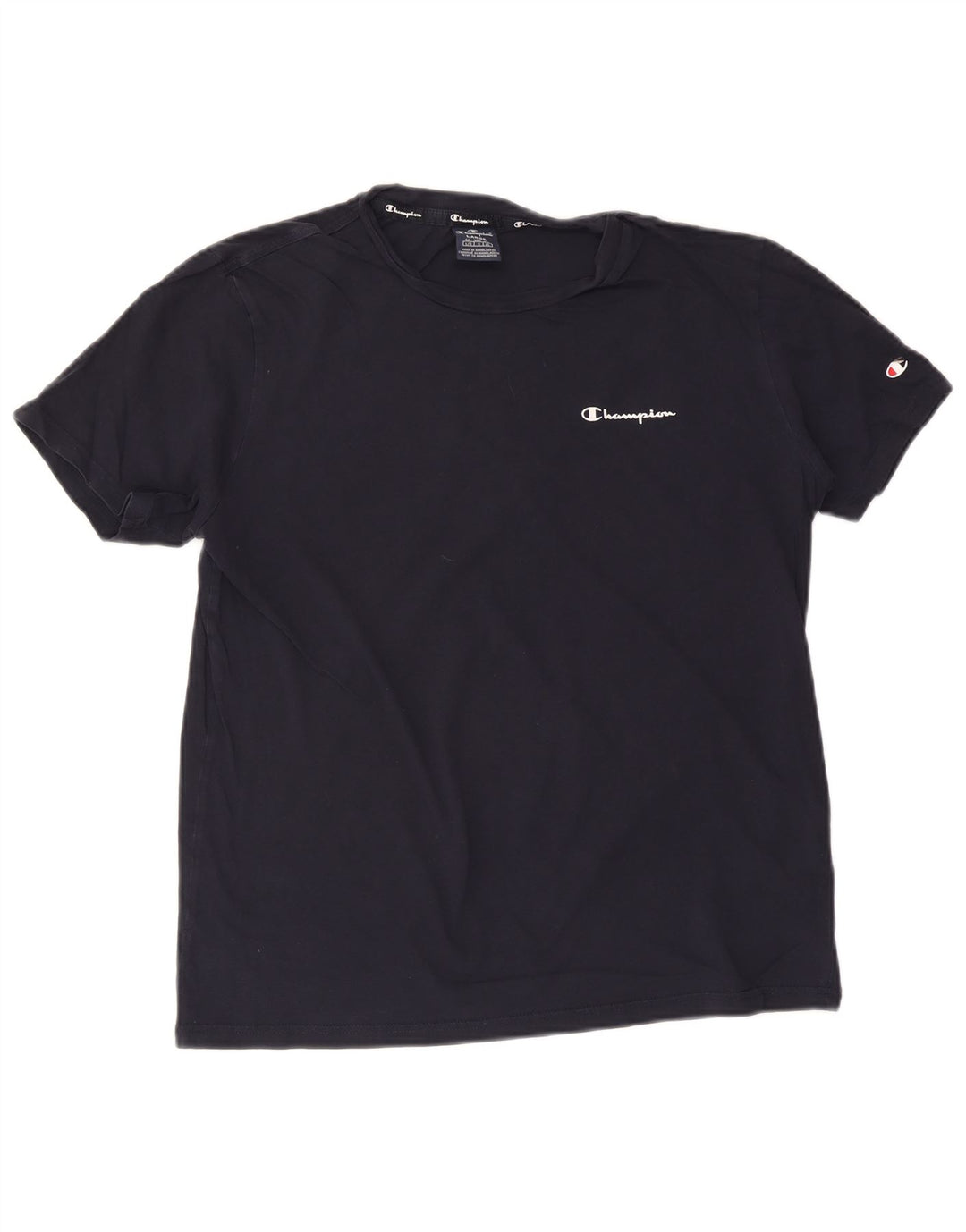 CHAMPION T-Shirt Homme Haut Large Bleu Marine Coton