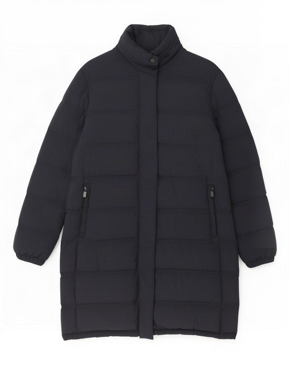 Aspesi Manteau Rembourré Femme UK 18 XL Bleu Marine Polyamide