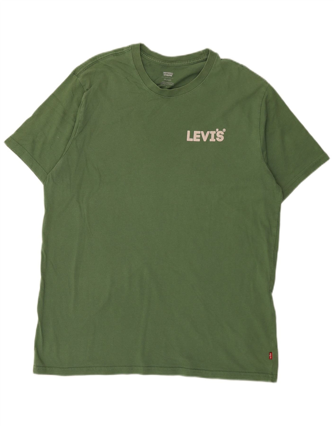 Levi's Tee-Shirt Relaxed Homme Vert Moyen Coton