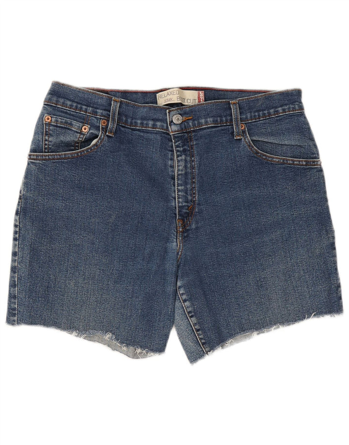 LEVI'S Short en jean coupe décontractée 550 pour femme US 14 XL W32 Bleu coton