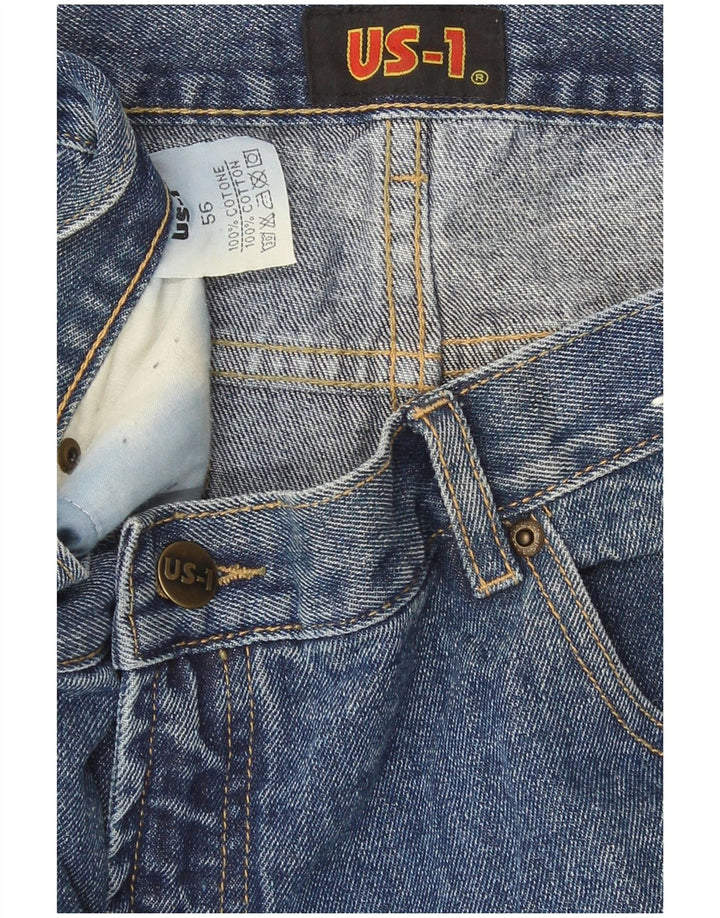 Jean droit homme vintage W38 L33 coton bleu