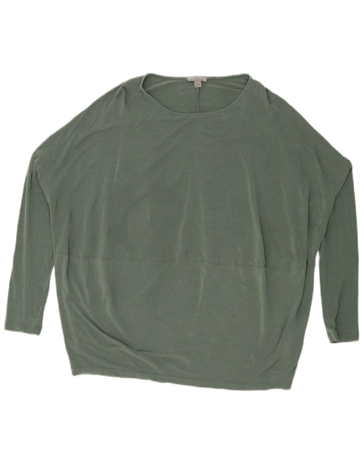 Cos Haut surdimensionné à manches longues pour femme UK 10 Petit Lyocell Vert