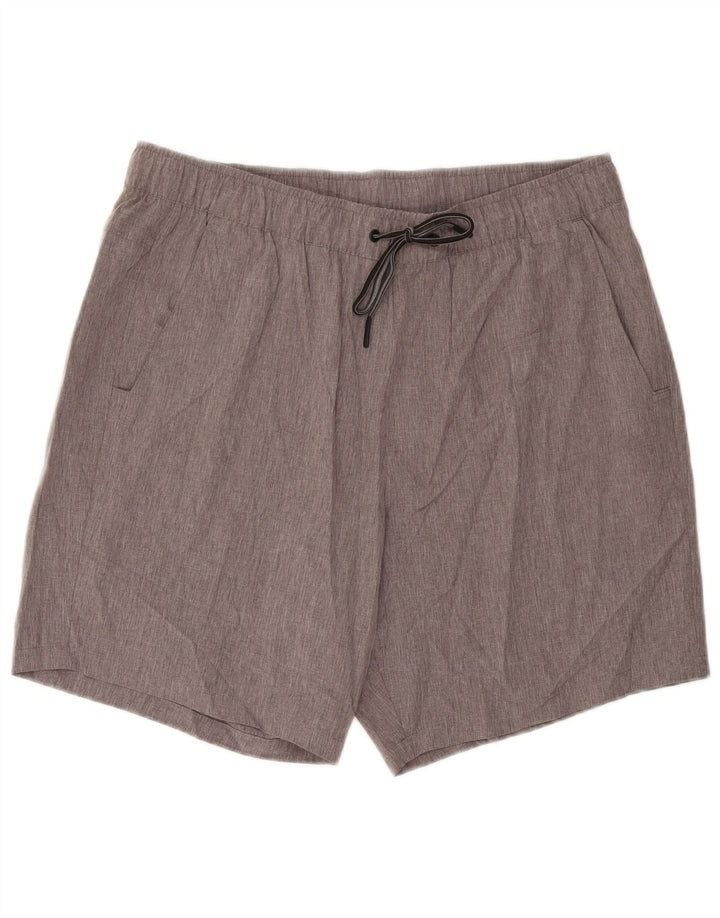 Eddie Bauer Short de sport pour homme XL Gris Polyester