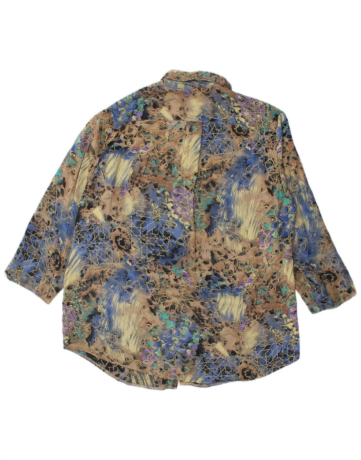 Chemise à manches 3/4 pour homme West Coast XL multicolore géométrique