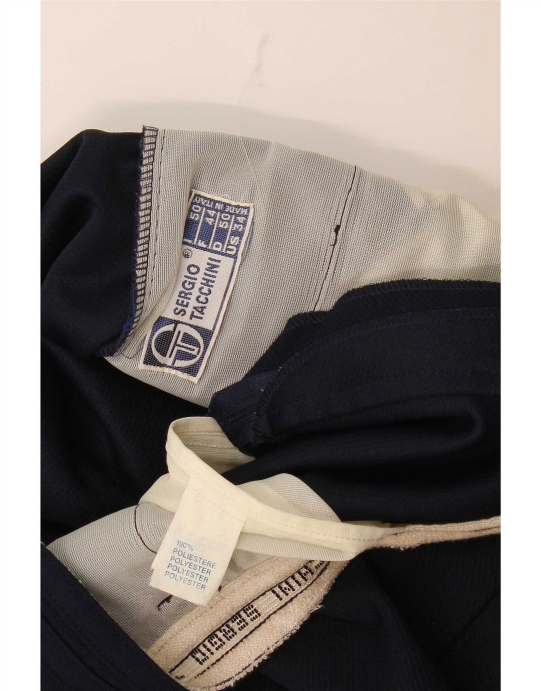 Sergio Tacchini Short décontracté pour femme IT 50 XL W34 Bleu marine Polyester