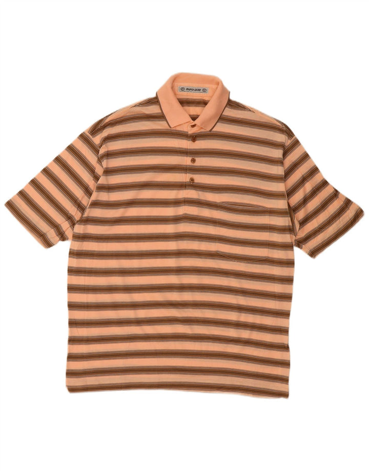 Franco Ziche Polo Homme Large Beige Rayé