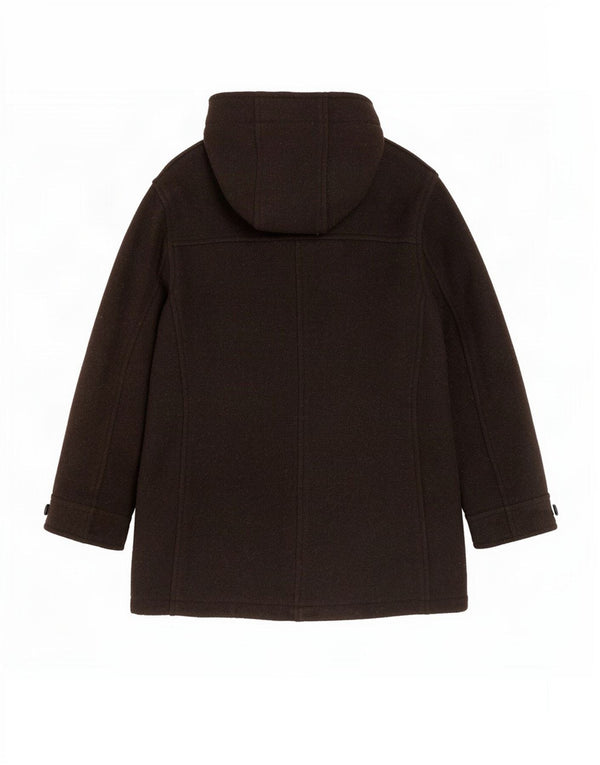 Butler & Webb Duffle-coat à capuche pour homme UK 42 XL Laine marron