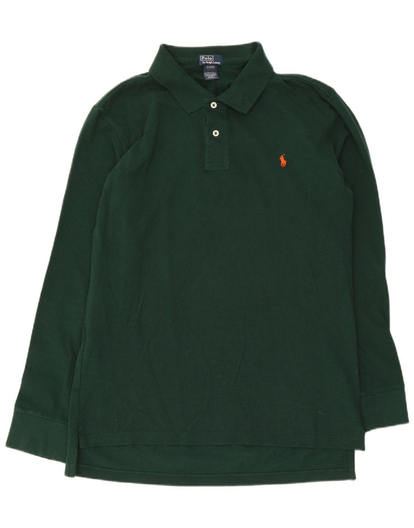 Polo Ralph Lauren Chemise à manches longues pour garçon 15-16 ans XL Vert Coton