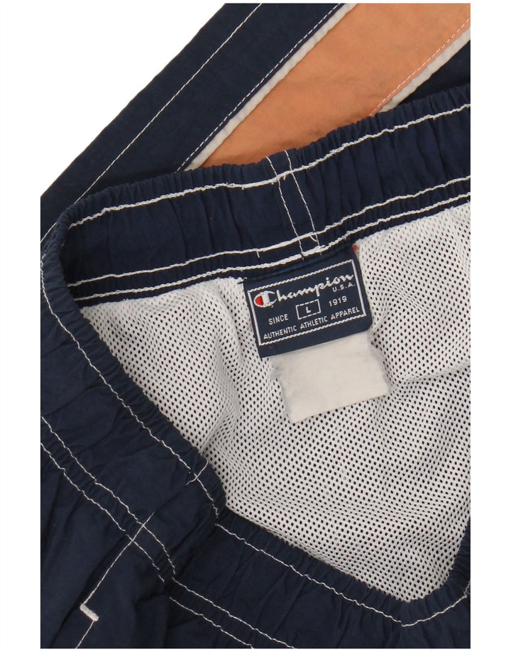Champion Short de Bain Homme Large Bleu Marine Colourblock