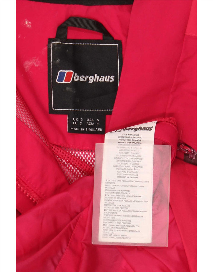 Berghaus Veste de pluie à capuche pour femme UK 10 Small Rose Polyamide