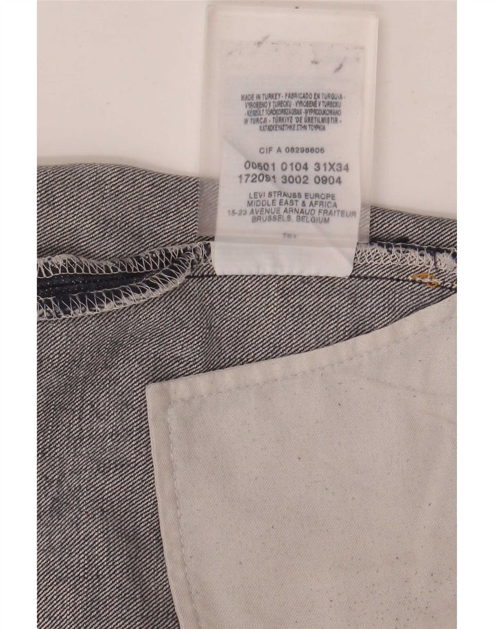 Levi's Jean Droit Court W31 L25 Homme Bleu Marine Coton