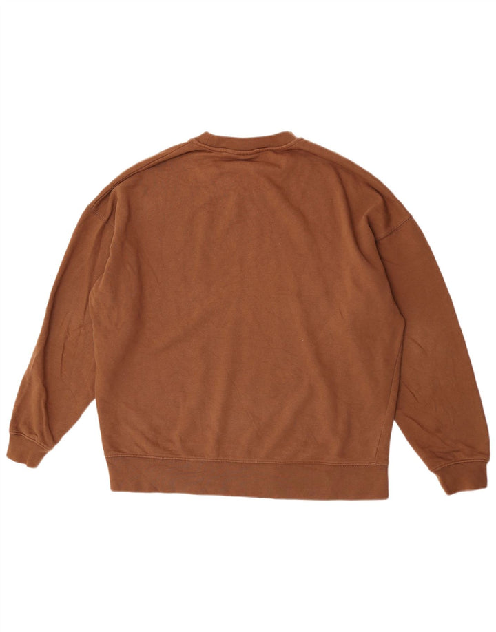 Zara Pull surdimensionné pour homme en coton marron