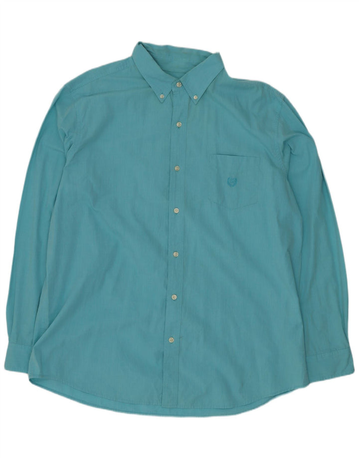 Chaps Chemise Regular Fit XL Bleu Coton