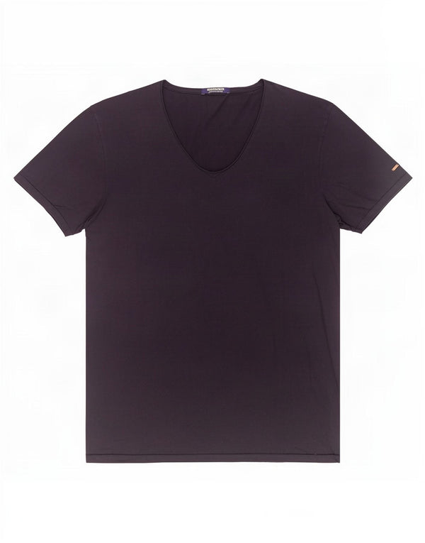 Scotch & Soda T-Shirt Femme UK 18 XL Bleu Marine Coton