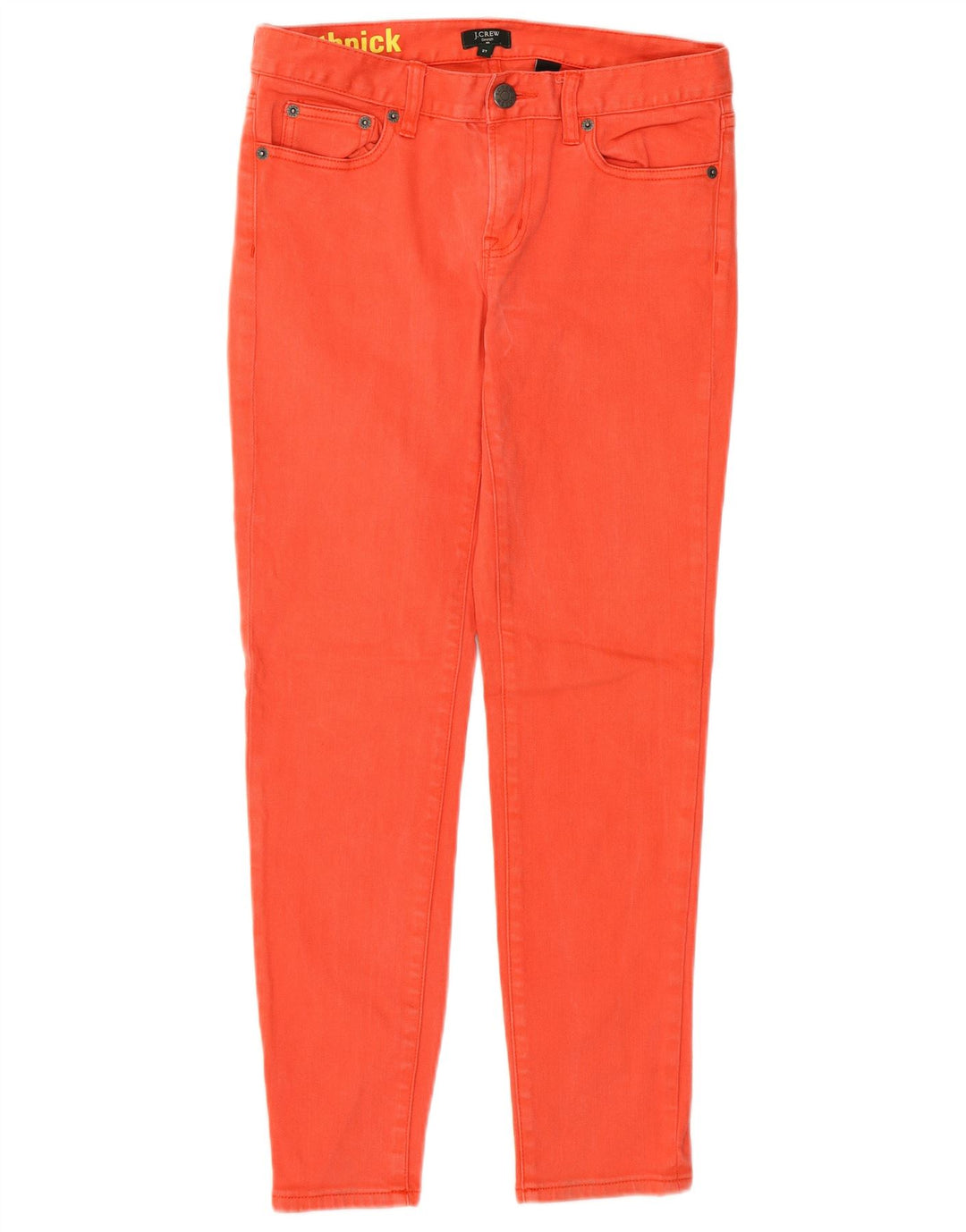 J. Crew Jean Skinny Stretch Femme W27 L27 Orange