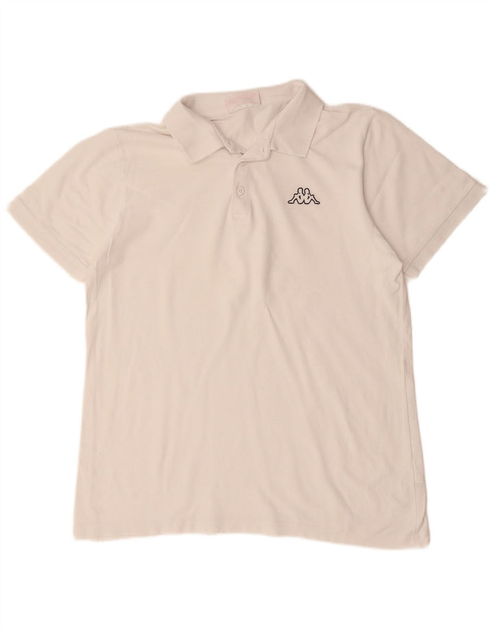KAPPA Polo Homme Grand Blanc Coton