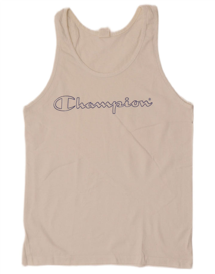 Champion T-Shirt Graphique Homme Petit Blanc