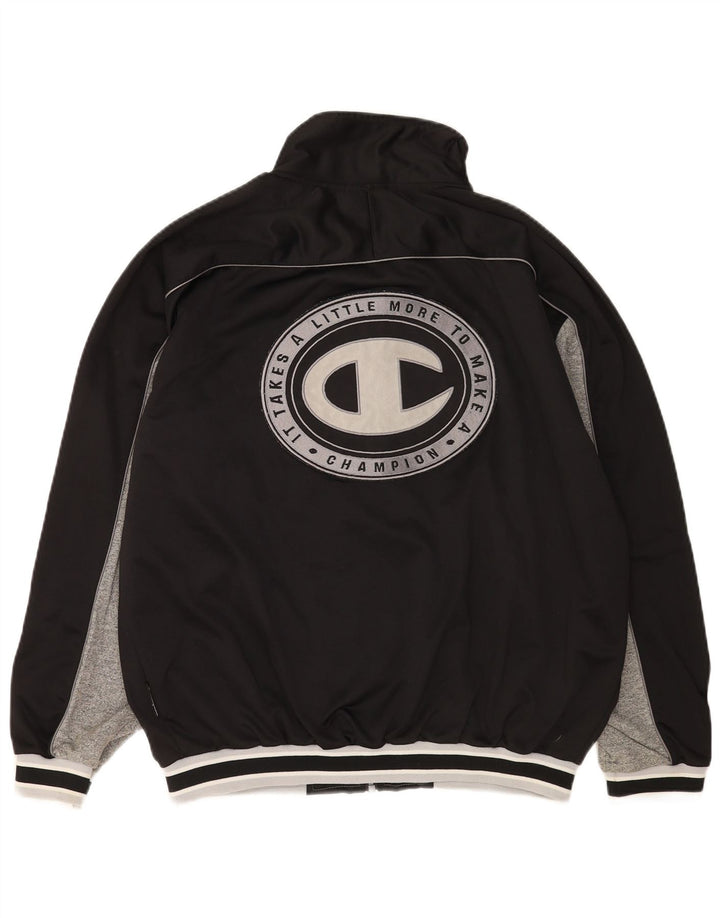 Champion Veste de Survêtement Graphique pour Homme Grand Noir Colorblock