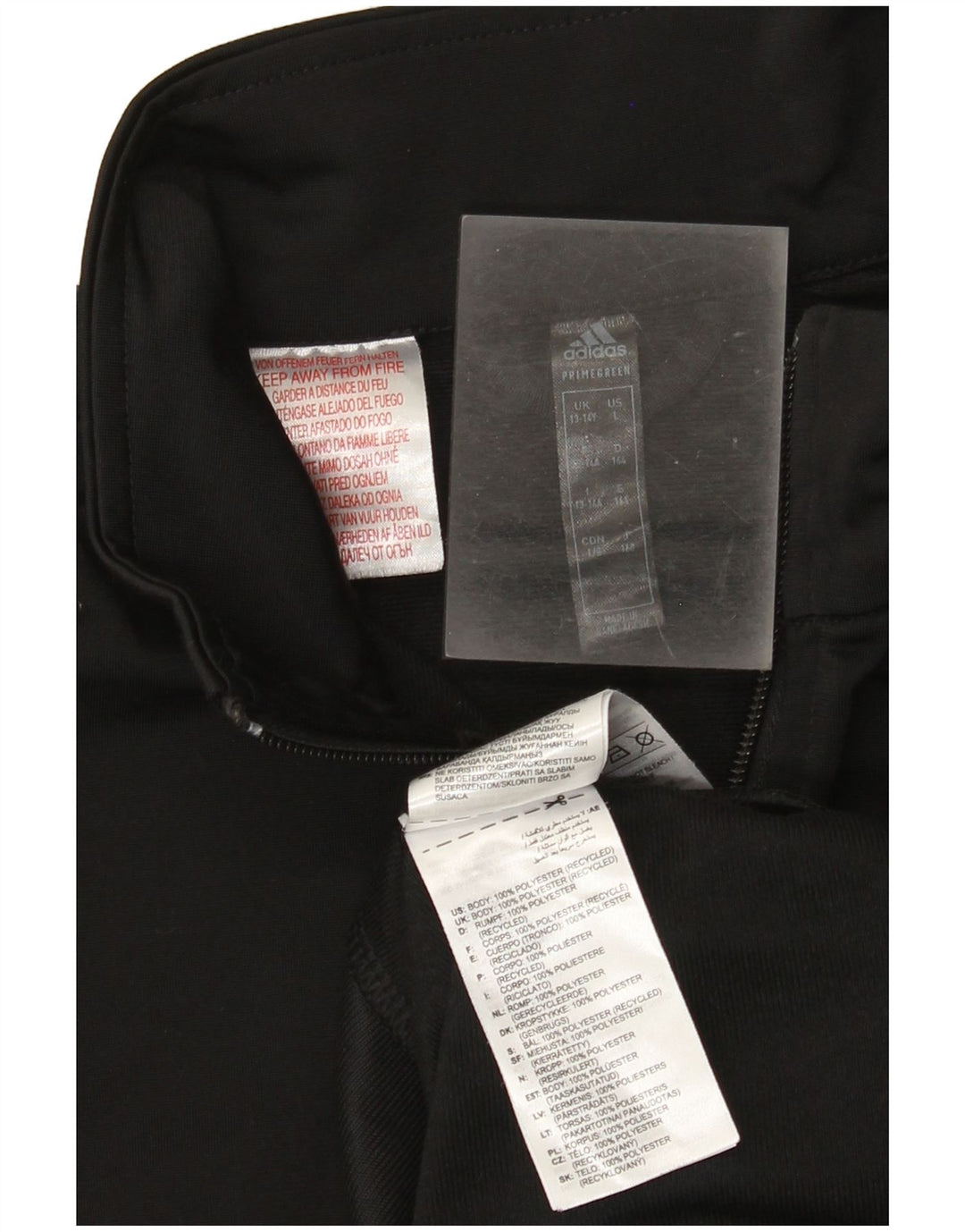 Adidas Veste de Survêtement Graphique Garçon 13-14 Ans Noir Polyester