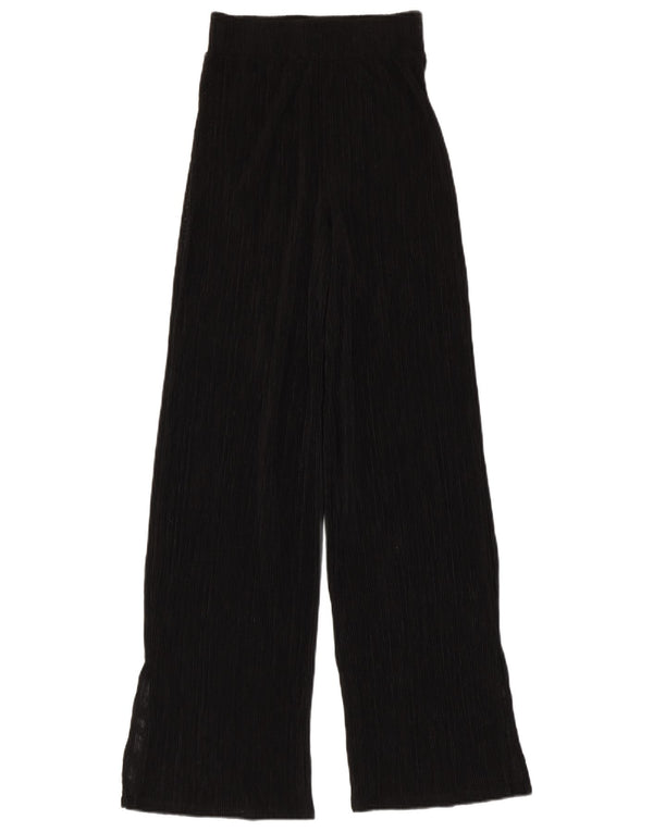 Zara Pantalon large transparent pour femme Petit W24 L31 Noir