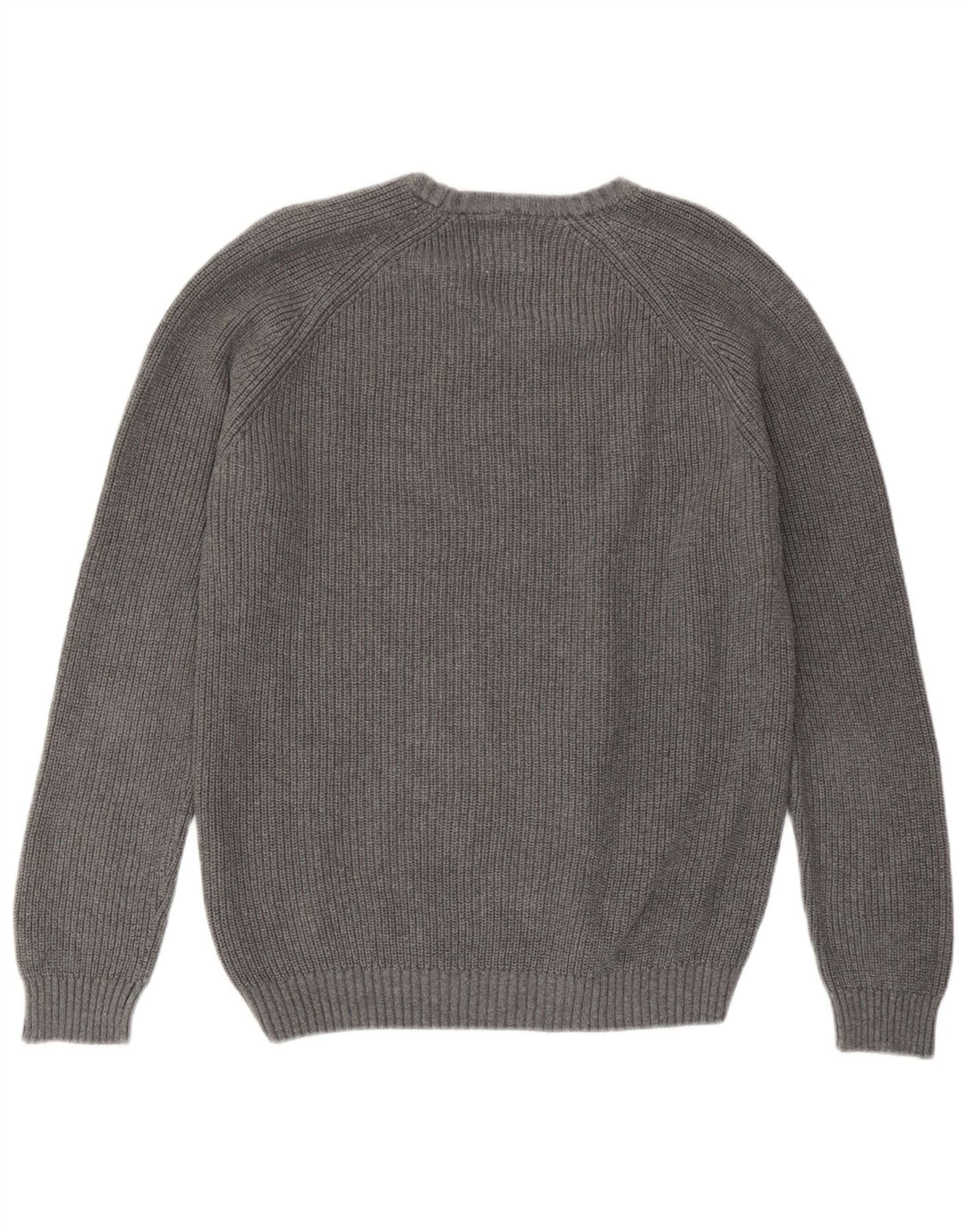 Zara Pull Col Rond Homme Gris Moyen Coton