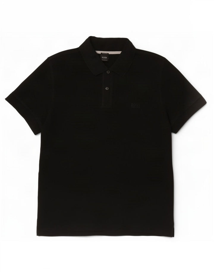 Hugo Boss Polo Regular Fit XL Coton Noir Homme