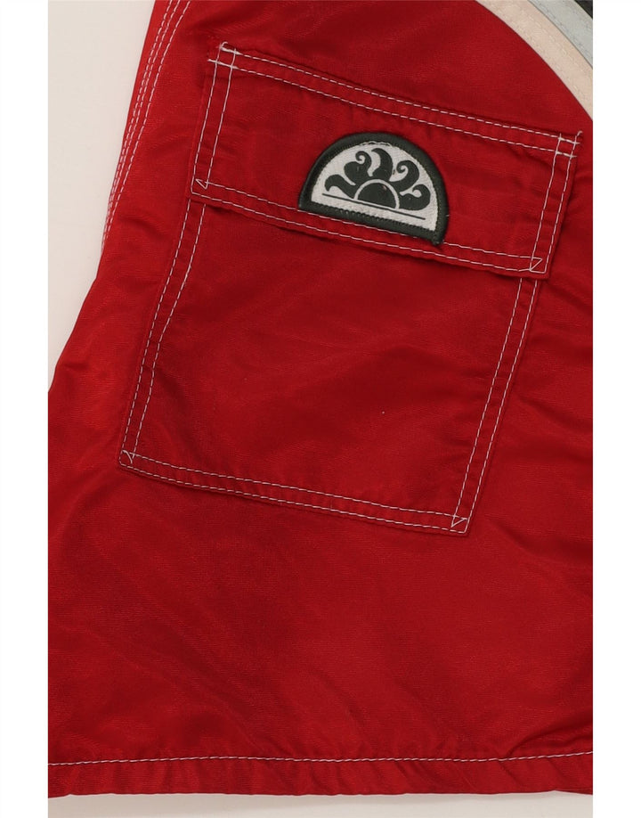 Sundek Short de bain homme petit rouge